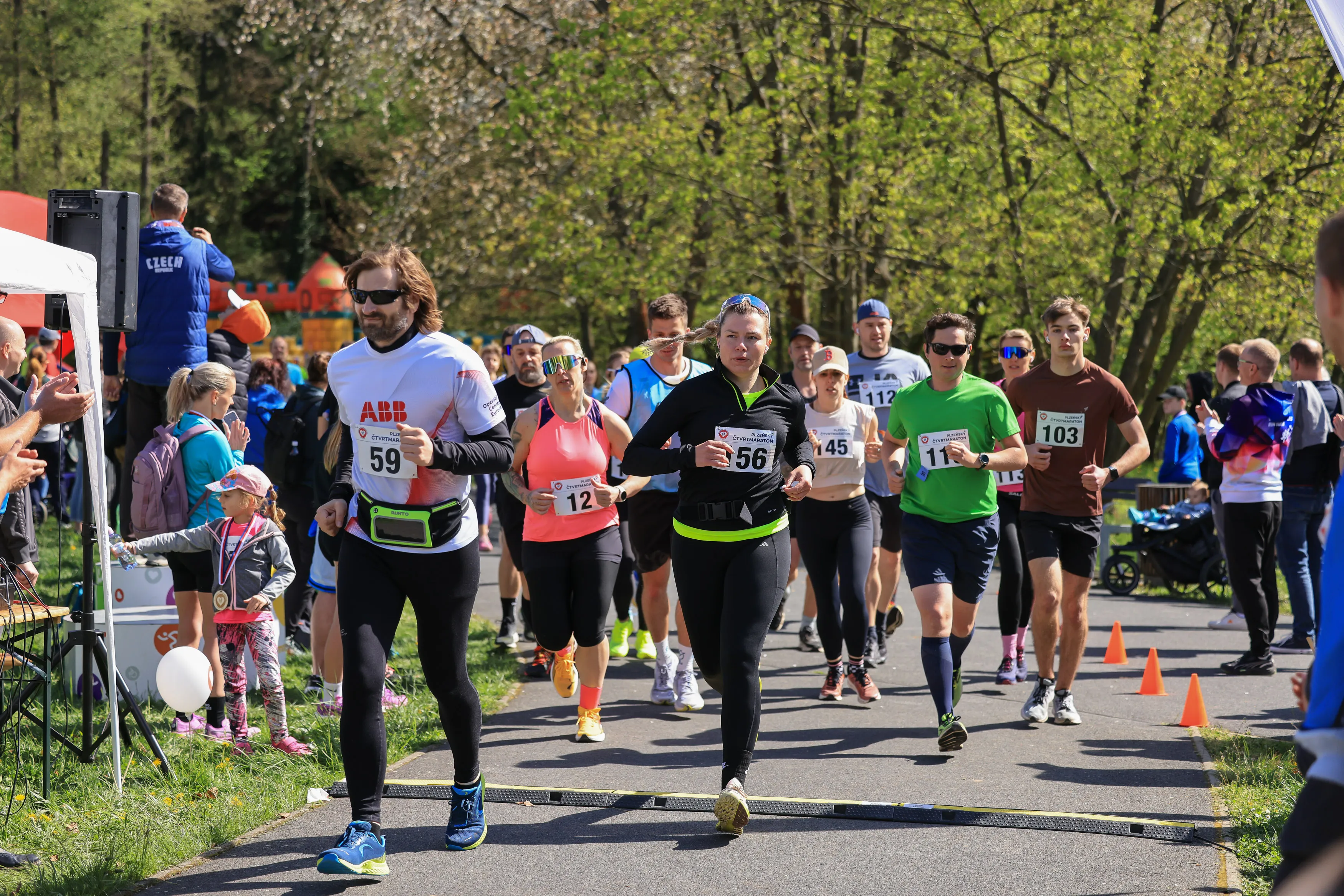 Plzeňský čtvrtmaraton - Božkovský ostrov Plzeň